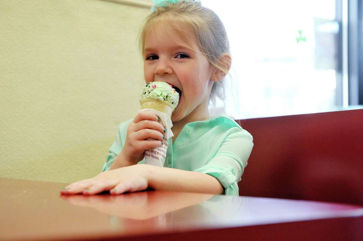 Stewart's Shops will mark Valentine's Day with 50-cent single scoop ice cream cones on Thursday, Feb. 14, 2019. (Paul Buckowski / Times Union)