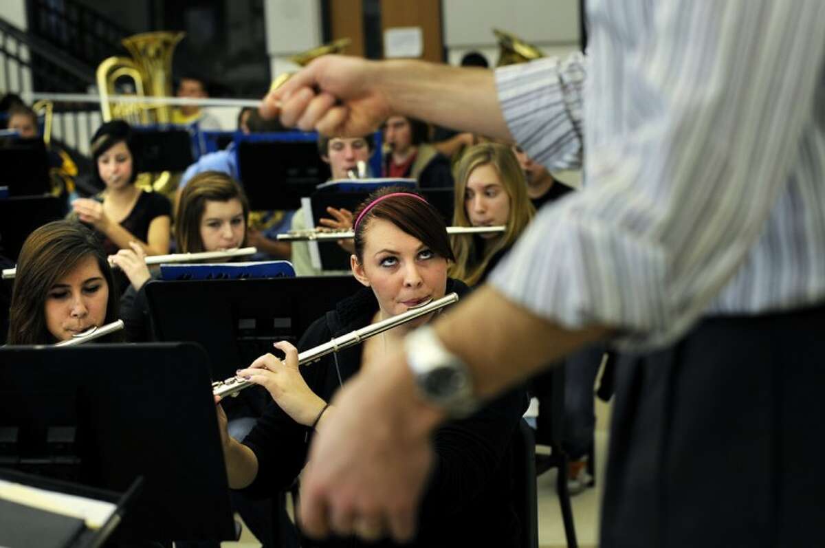 Meridian musicians practice in this Daily News file photo. 