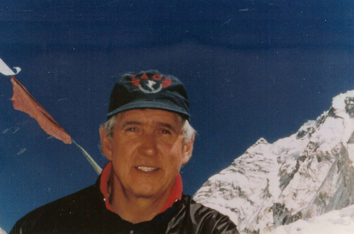 Veteran climber Lou Kasischke is shown on Mount Everest in 1996.