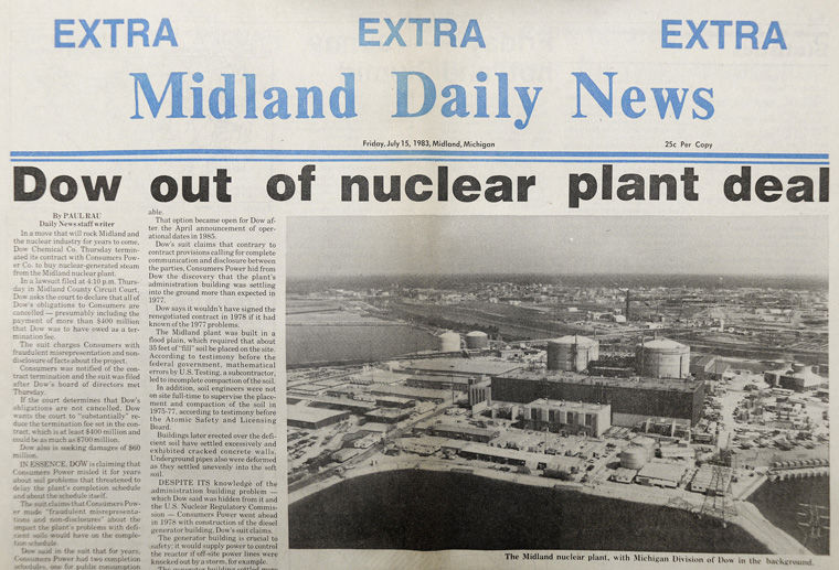 Throwback Sunday: Dow out of nuclear plant deal