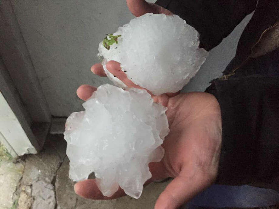 Softball size hail north of West Branch Sunday Midland Daily News