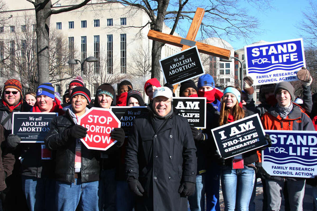 This photo of local Catholics in Washington, D.C., was taken during the March for Life in 2014.