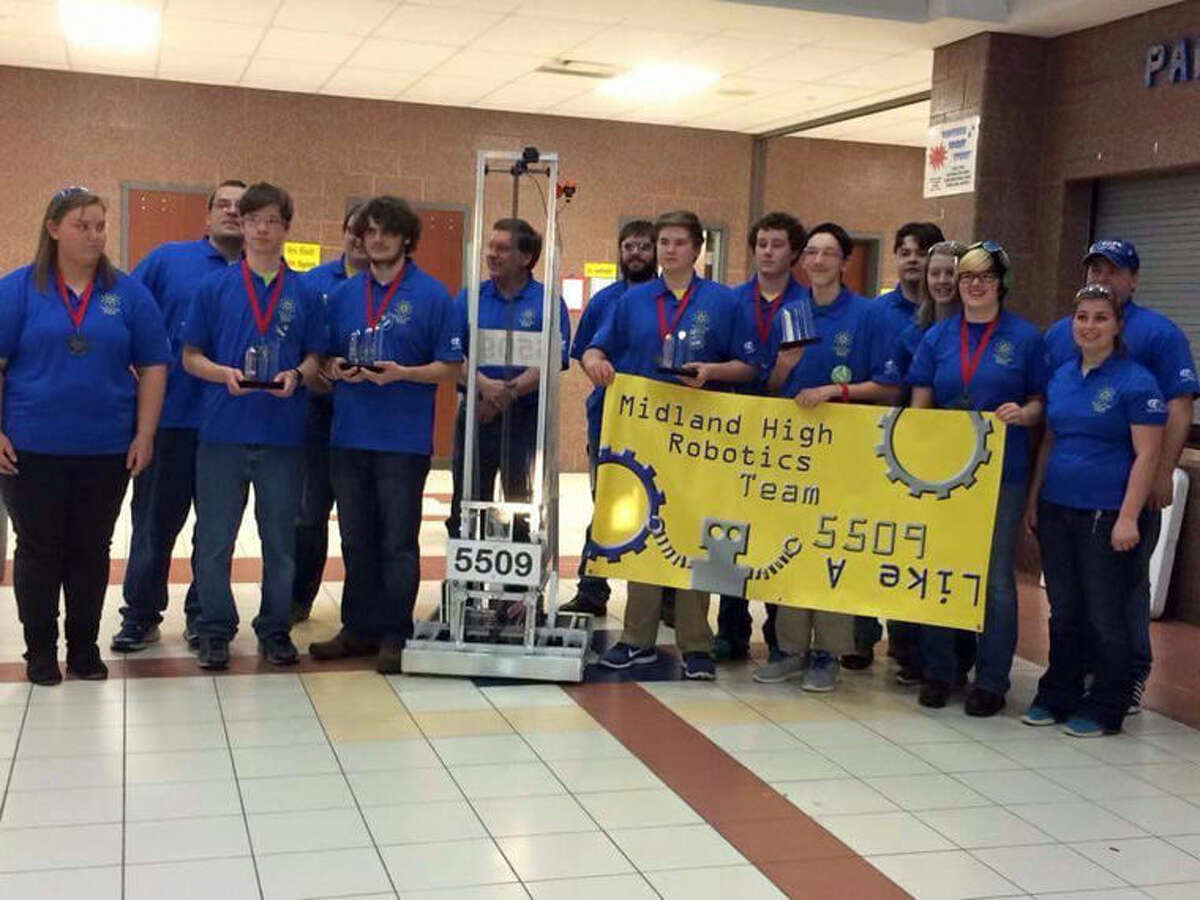 Several local teams participating in FIRST Robotics Michigan State