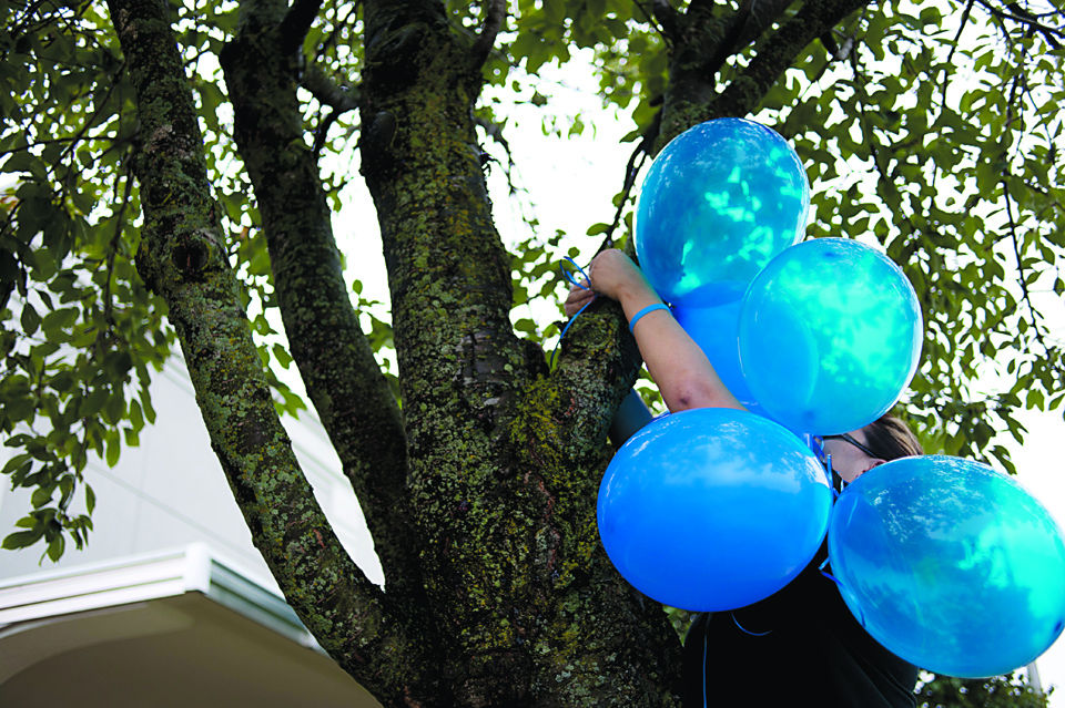 Painting the town blue to show appreciation