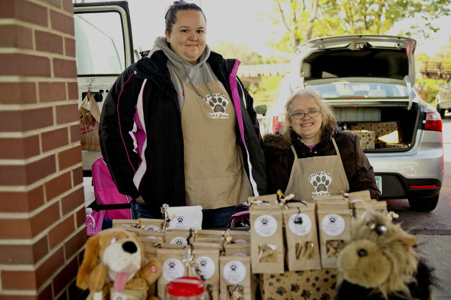 selling dog treats at farmers market