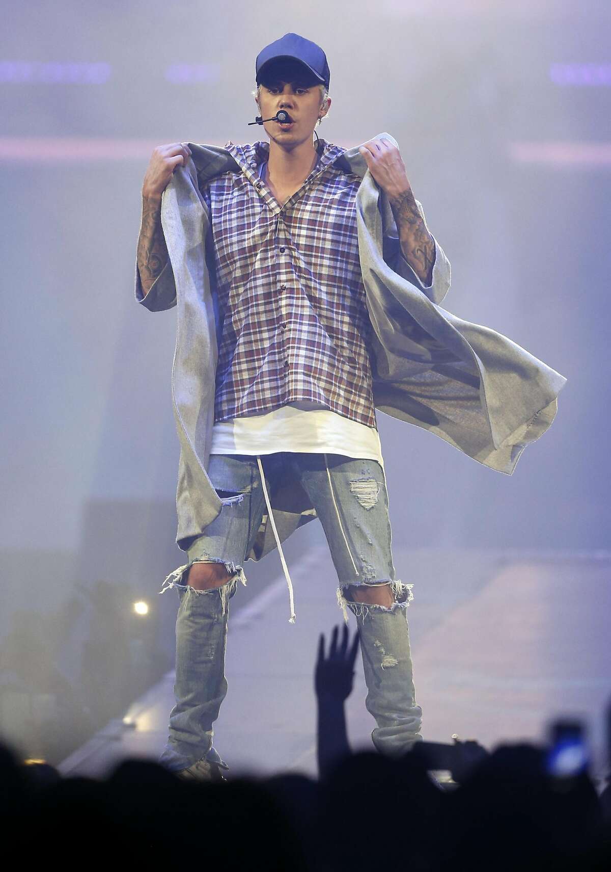 Justin Bieber performs at the SAP Center in San Jose, Calif., on Thursday, March 17, 2016.
