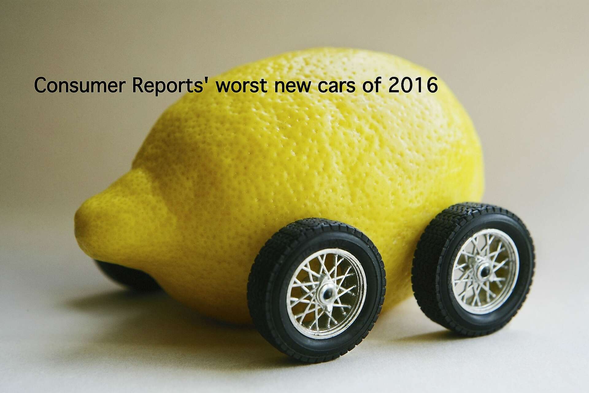 Consumer Reports' lemon alert: Don't buy these 2016 cars