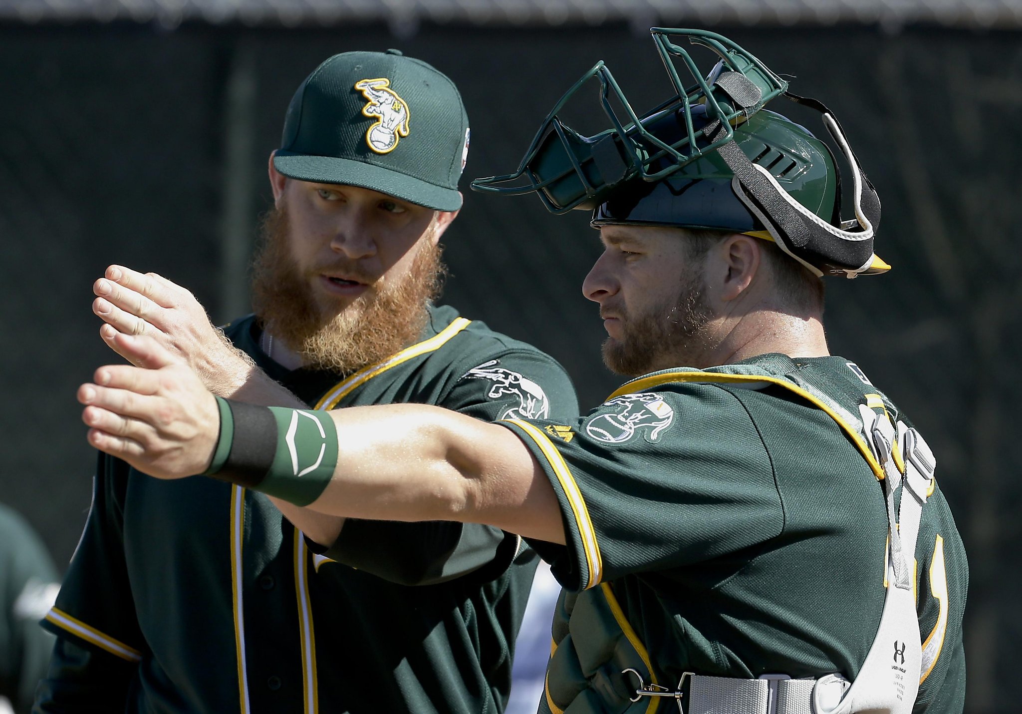 A's reliever Sean Doolittle and girlfriend Eireann Dolan help