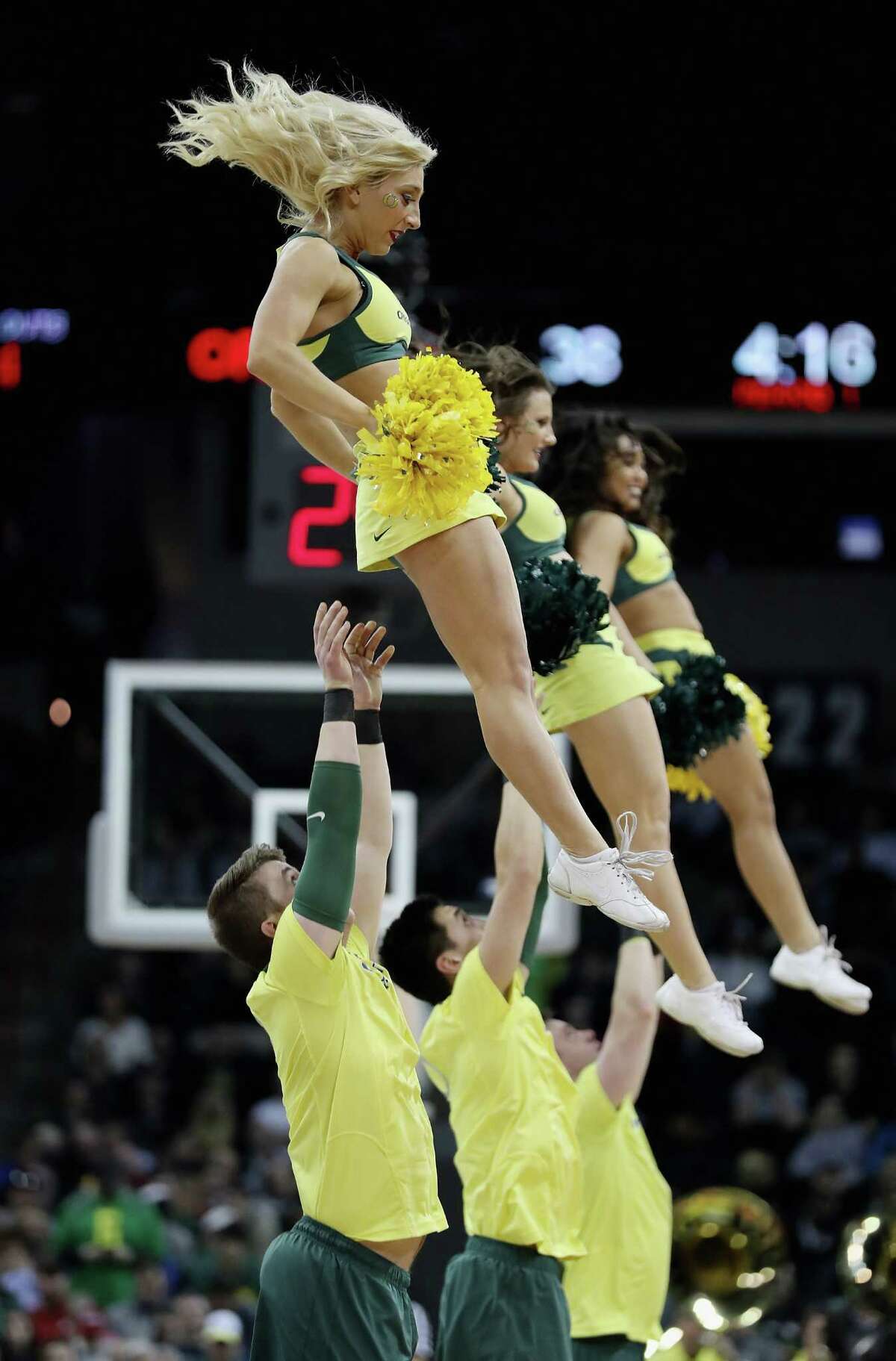 Cheerleaders from Day 2 of the NCAA Tournament