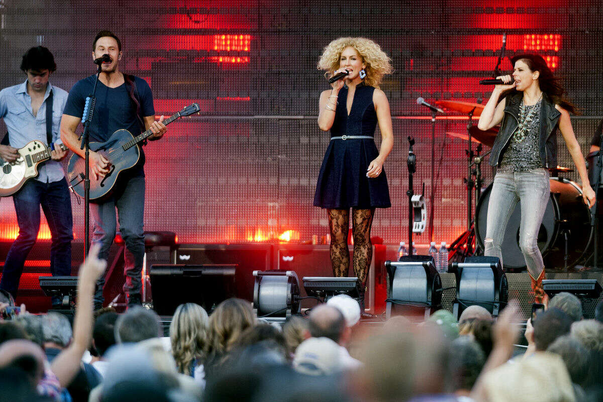 Little Big Town performs at the Midland County Fair on Sunday.