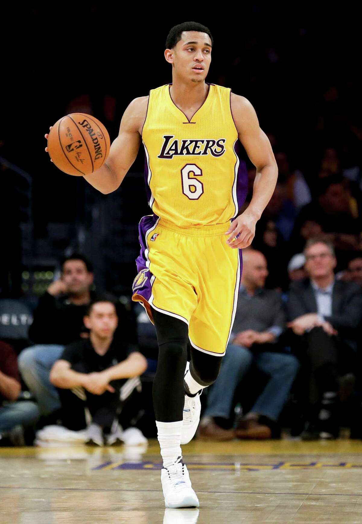 Los Angeles Lakers guard Jordan Clarkson of San Antonio is one of a handful of San Antonians who were rumored to be dating a celebrity.