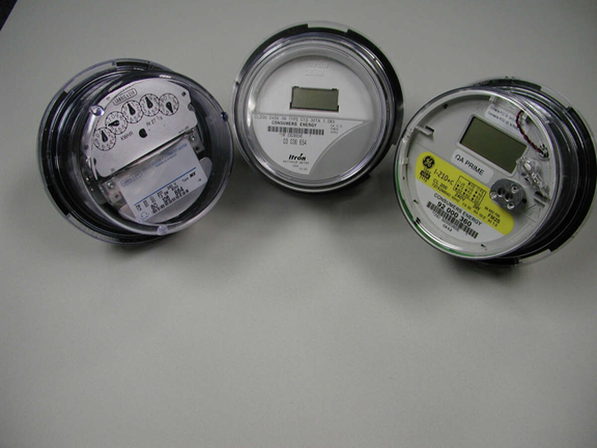 Photo provided.Consumers Energy has upgraded meter technology for residential customers and small businesses from electromechanical meters (left) to digital meters (middle) over the past 10 years, as the older meters have required replacement.  Smart meters (right) have upgraded functions and have already been installed in some west Michigan counties and as part of a pilot program near Jackson.  Smart meters will be installed across the state through 2019.