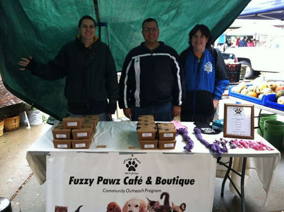 selling dog treats at farmers market
