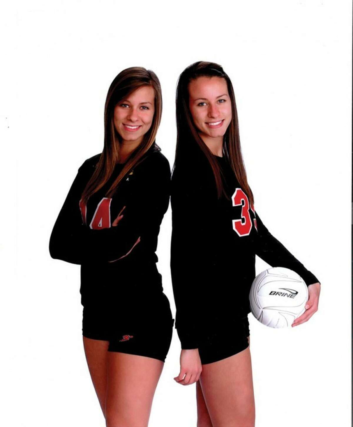 Twin sisters key players for both Dow and Midland volleyball teams