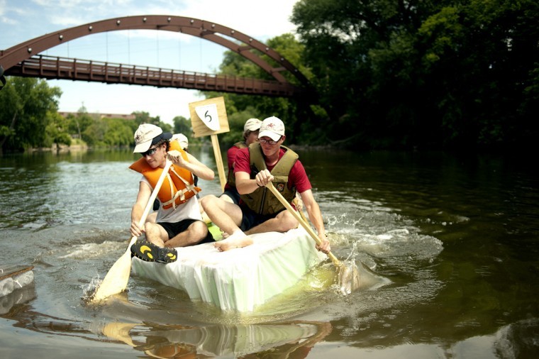 Jug Raft Milk jug raft race part of the fun at the Riverdays