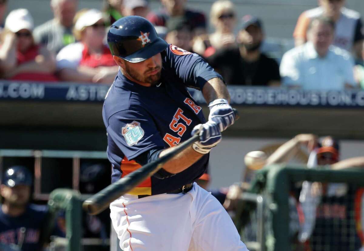 Astros first baseman Tyler White is turning heads with his hitting this spring.