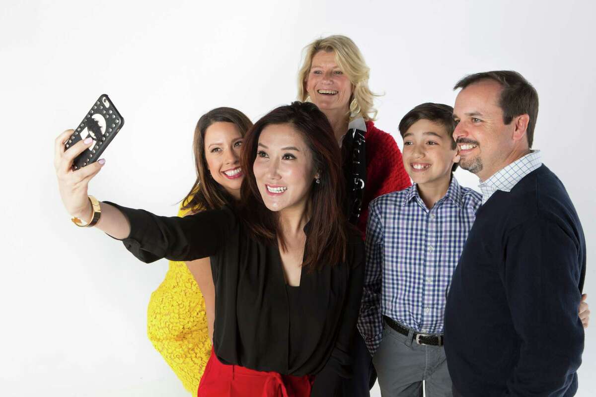 (left to right) Anika Jackson, Mandy Kao, Bonnie Weekley, Andrew Tellepsen and Trent Tellepsen are members of the families that founded the Center for Family Philanthropy with the Greater Houston Community Foundation. Wednesday, Feb. 10, 2016, in Houston. ( Marie D. De Jesus / Houston Chronicle )