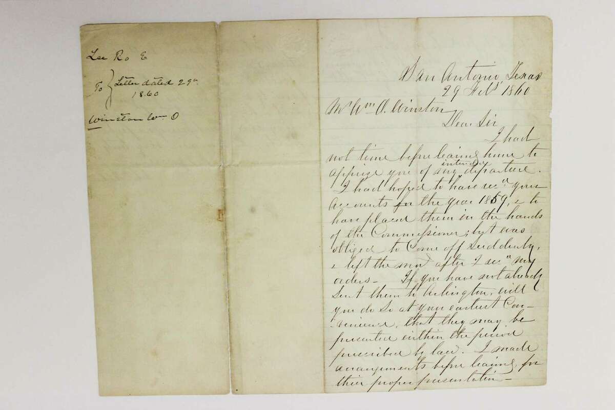 Letters written by Robert E. Lee in San Antonio give clues about his ...