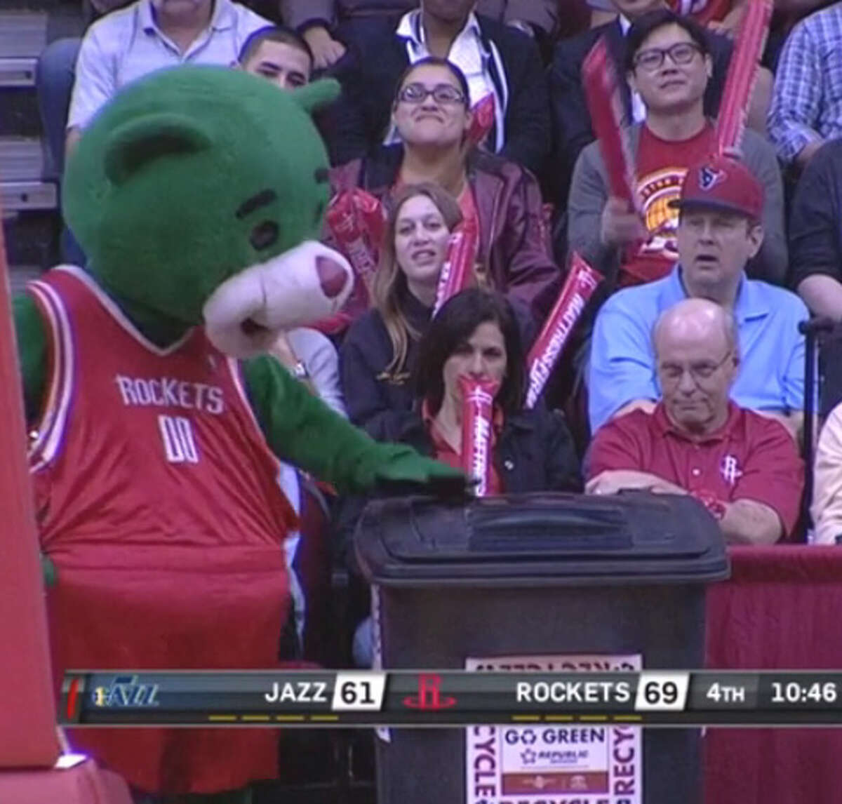 The Houston Rockets came up with another innovative way to distract opponents at the free-throw line.