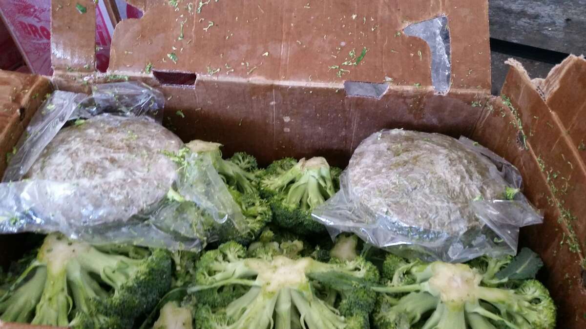 The weed, weighing about 766 pounds, was stored in about 661 packages mixed in with broccoli in a tractor-trailer.