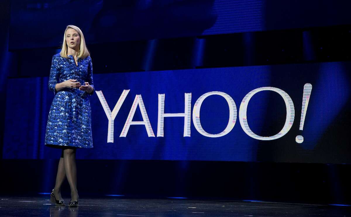 FILE - In this Jan. 7, 2014, file photo, Yahoo president and CEO Marissa Mayer speaks during the International Consumer Electronics Show in Las Vegas. Yahoo�s stock is up Thursday, March 24, 2016, before the opening bell on a report that an activist shareholder will launch a campaign to replace its board. (AP Photo/Julie Jacobson, File)
