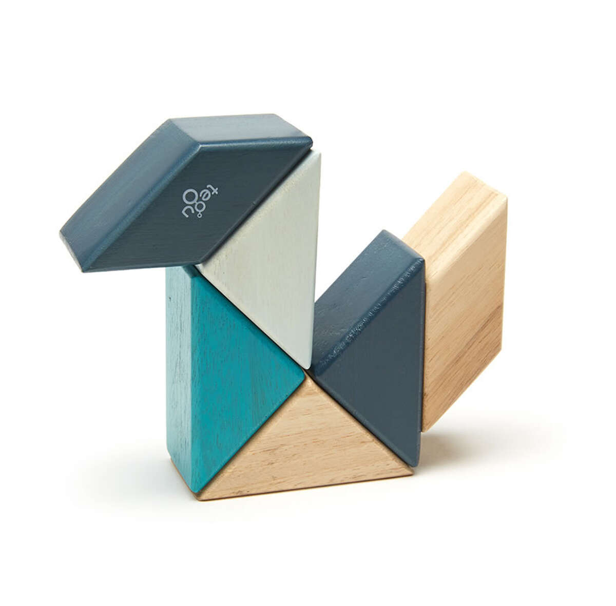 Tegu blocks attach to one another via hidden magnets.