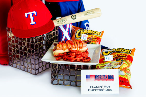 Texas Rangers new ballpark concession slides a hot dog into a taco