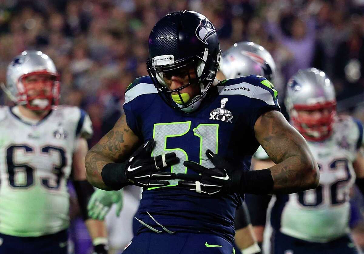 Seattle Seahawks linebacker Bruce Irvin (51) lines up for play