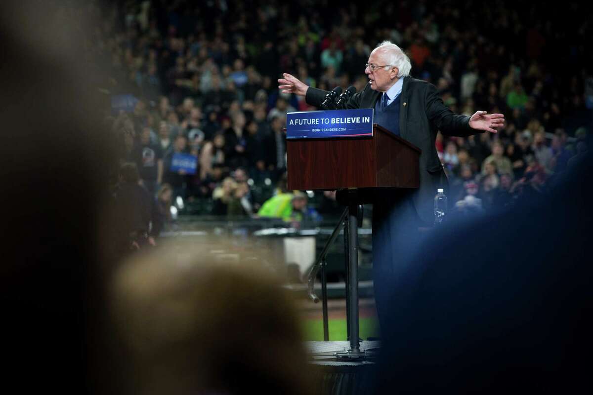 Democratic presidential candidate Bernie Sanders:  He staged big rallies in Washington four years ago, recently drew 17,056 people to Tacoma Dome.