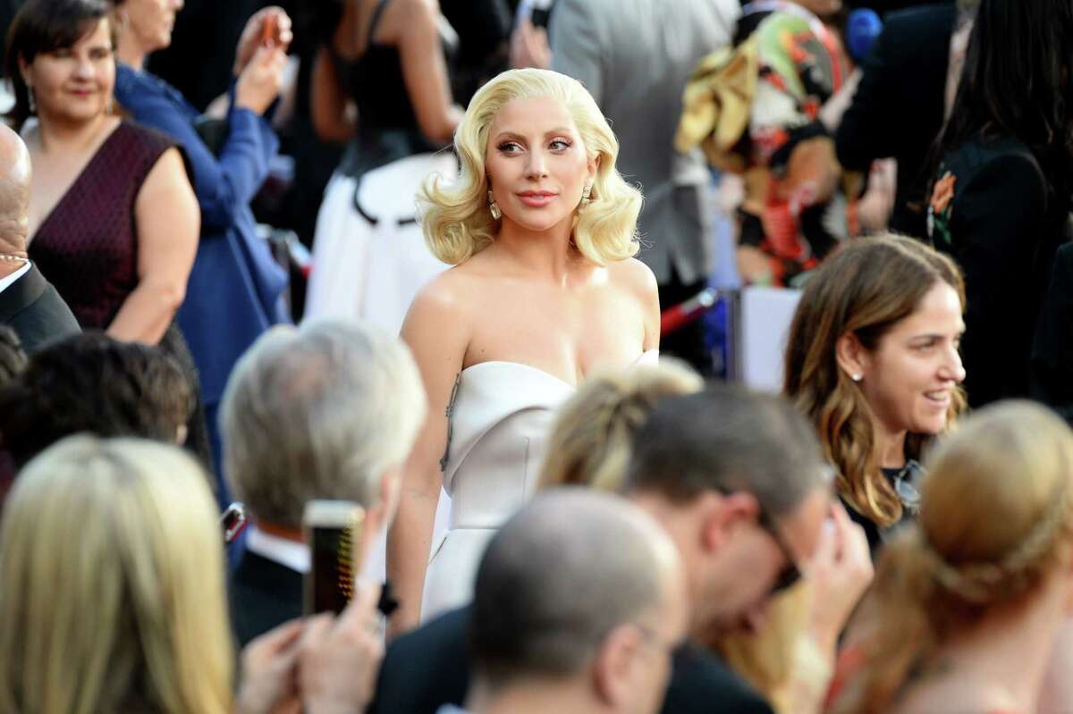 Lady Gaga arrives at the Oscars on Sunday, Feb. 28, 2016, at the Dolby Theatre in Los Angeles. (Photo by Al Powers/Invision/AP) ORG XMIT: CARA191