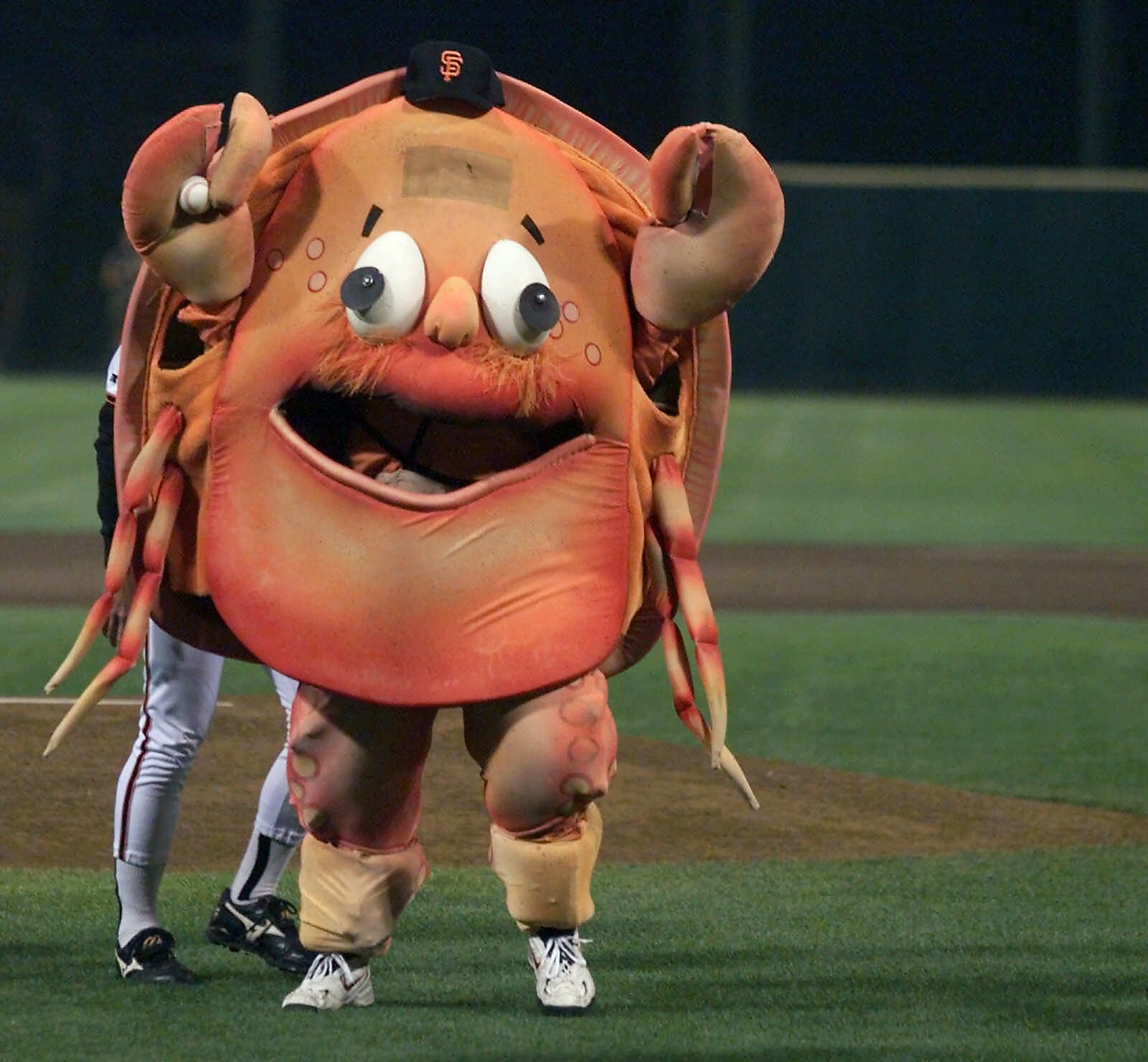 SF Giants on NBCS on X: Crazy Crab is the greatest mascot in