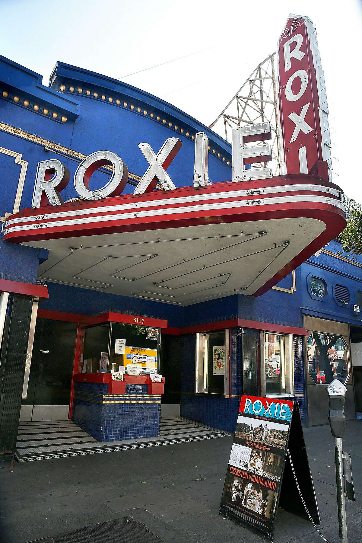 A view of the front of Roxie theater in San Francisco, California, on wednesday, march 30, 2016.