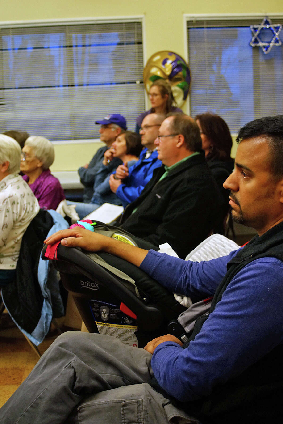 Neighbors voiced concerns and criticism of a proposed assisted living facility on Stratfield Road.