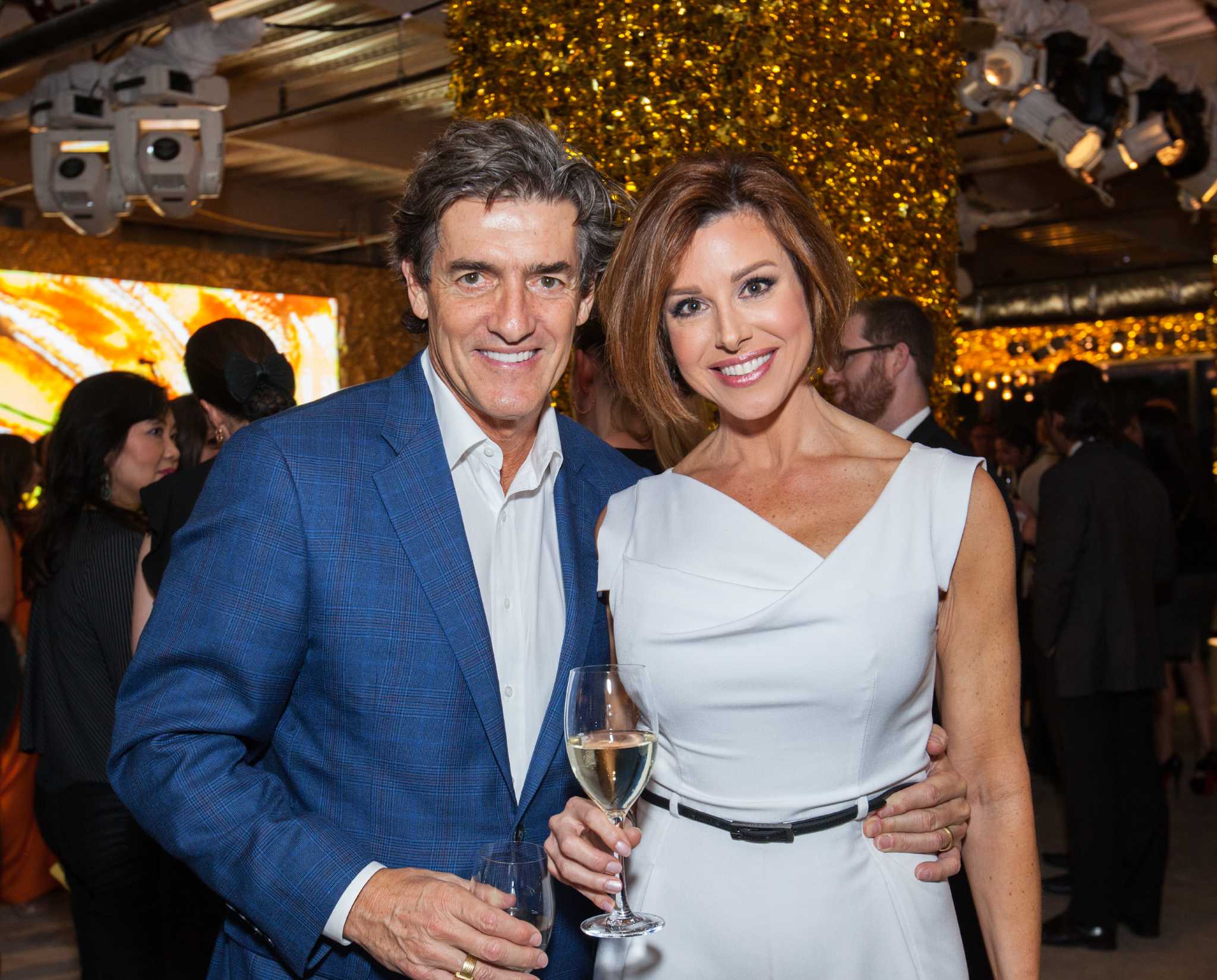 River Oaks District hosts swanky gold party