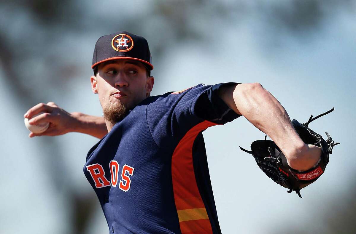 Righthanded fireballer Ken Giles is in contention for the Astros' closer role despite struggling to a 7.56 ERA during Grapefruit League action.