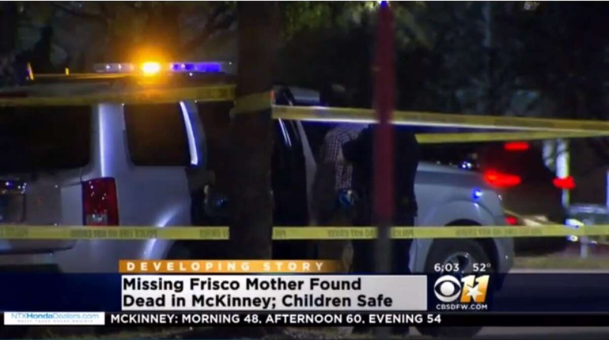 A Texas mother reported as missing with her children for three days has been found dead in her car with the three children alive beside her.