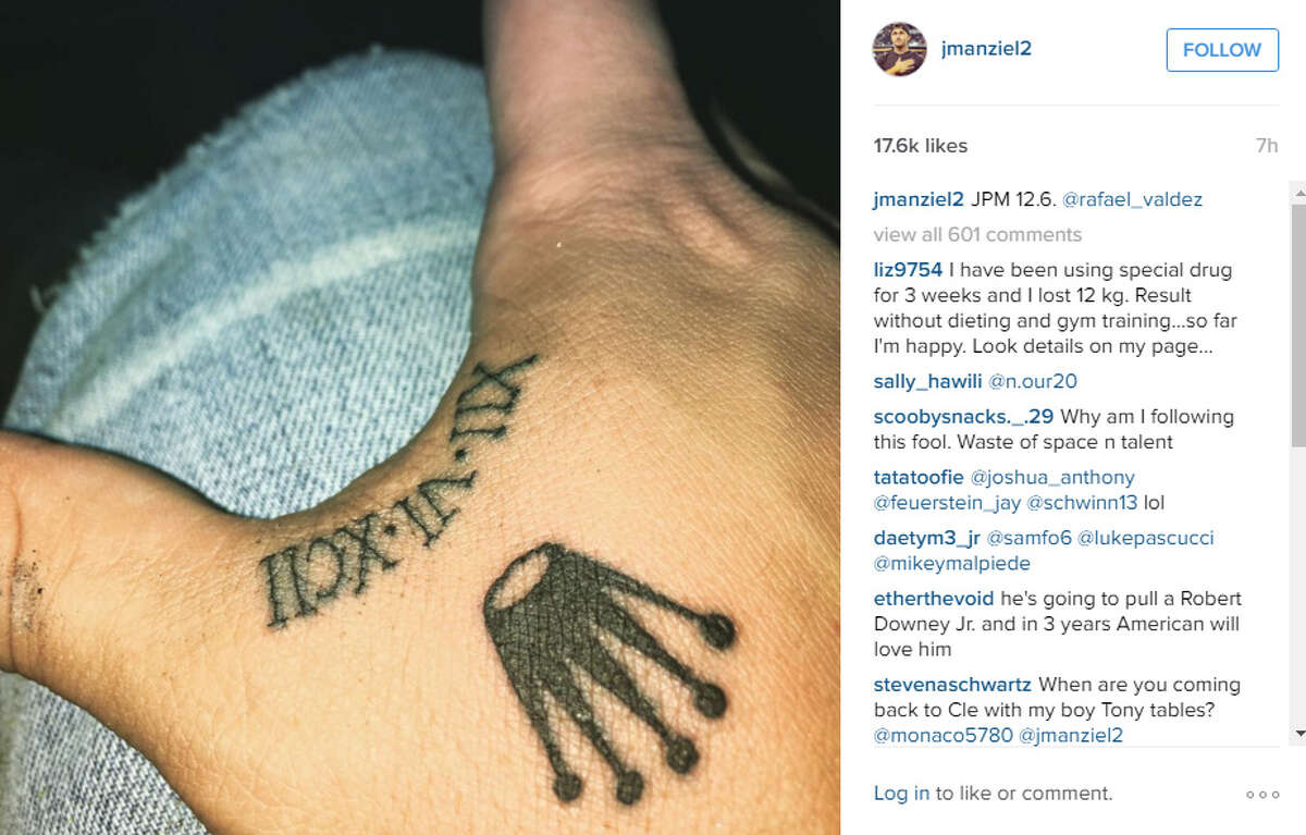 Johnny Manziel posted a photo of a new hand tattoo early Sunday morning.