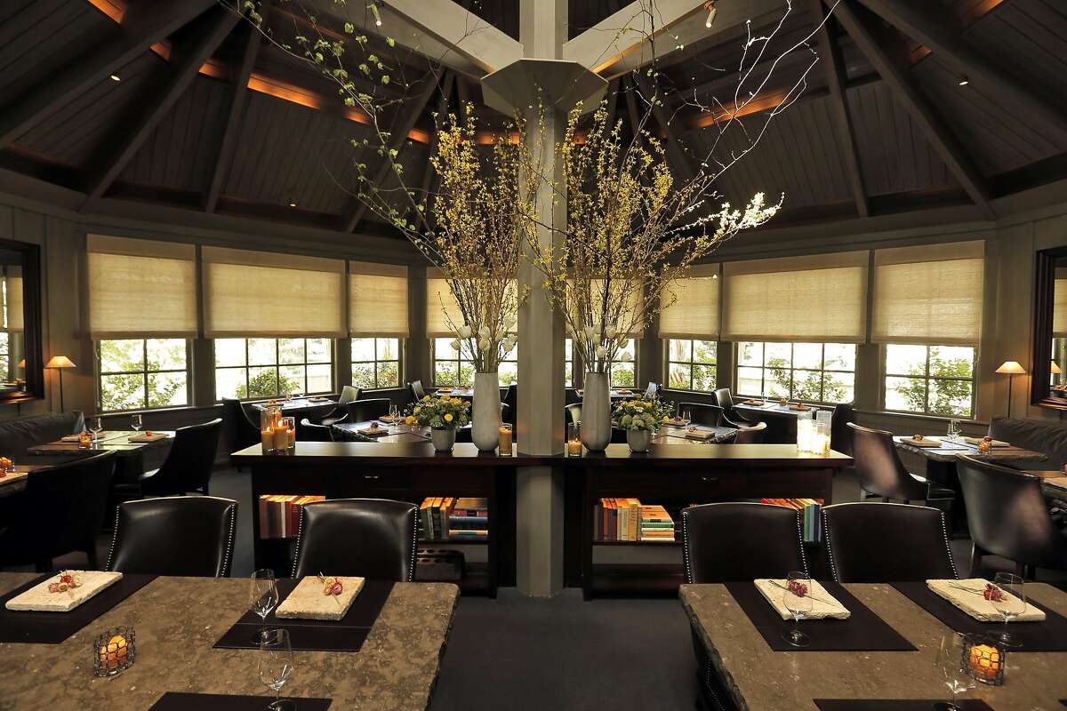 The dining room at the Restaurant at Meadowood, shown in 2016.