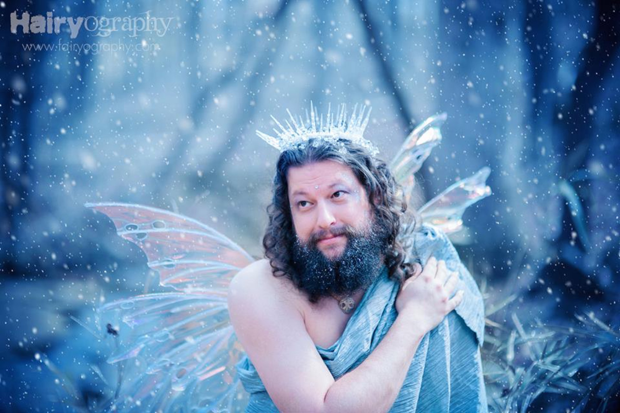 See photos of the hairy men who dressed up as fairies