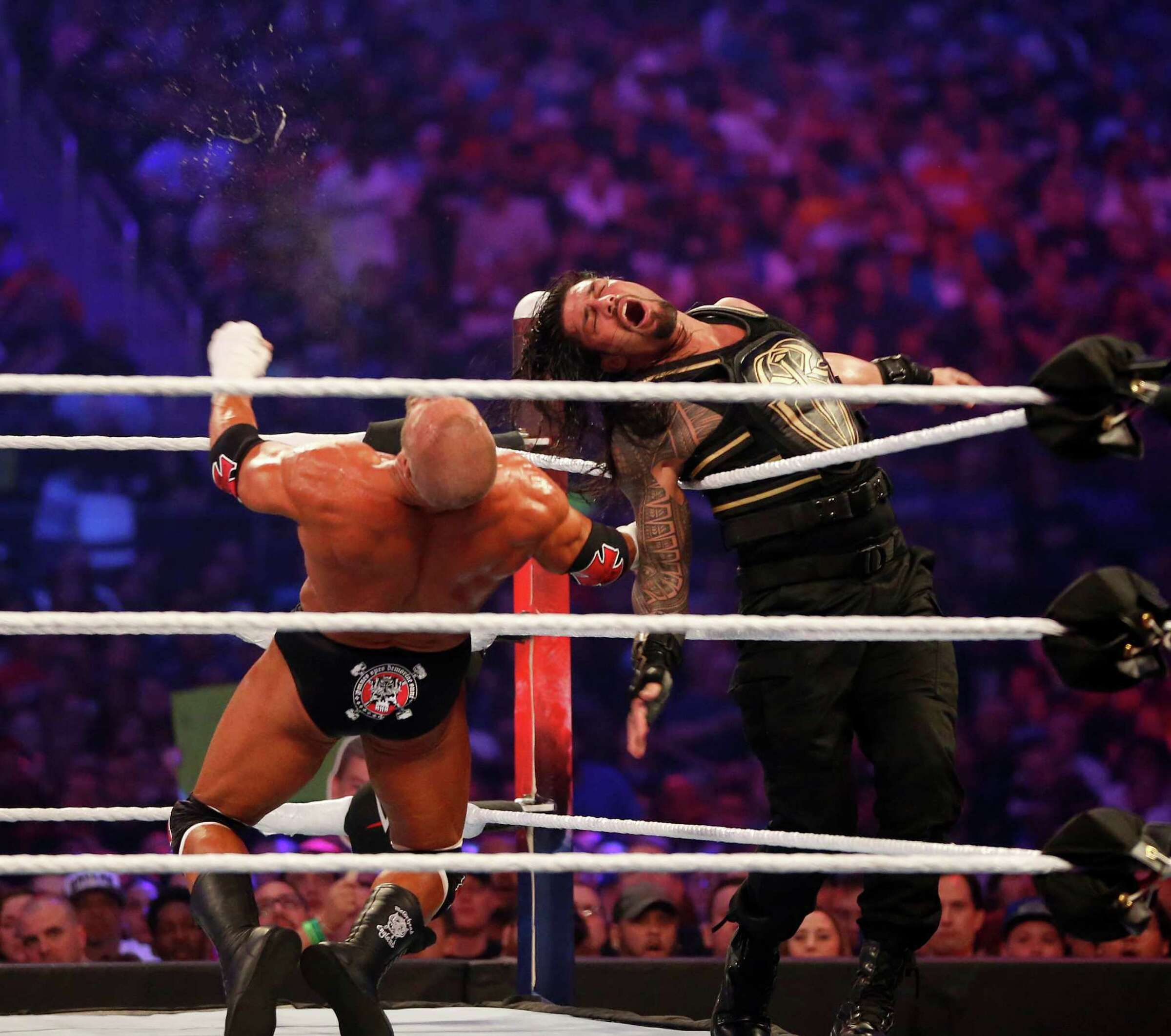 WrestleMania sets records for crowd, excitement and hijinks in Arlington