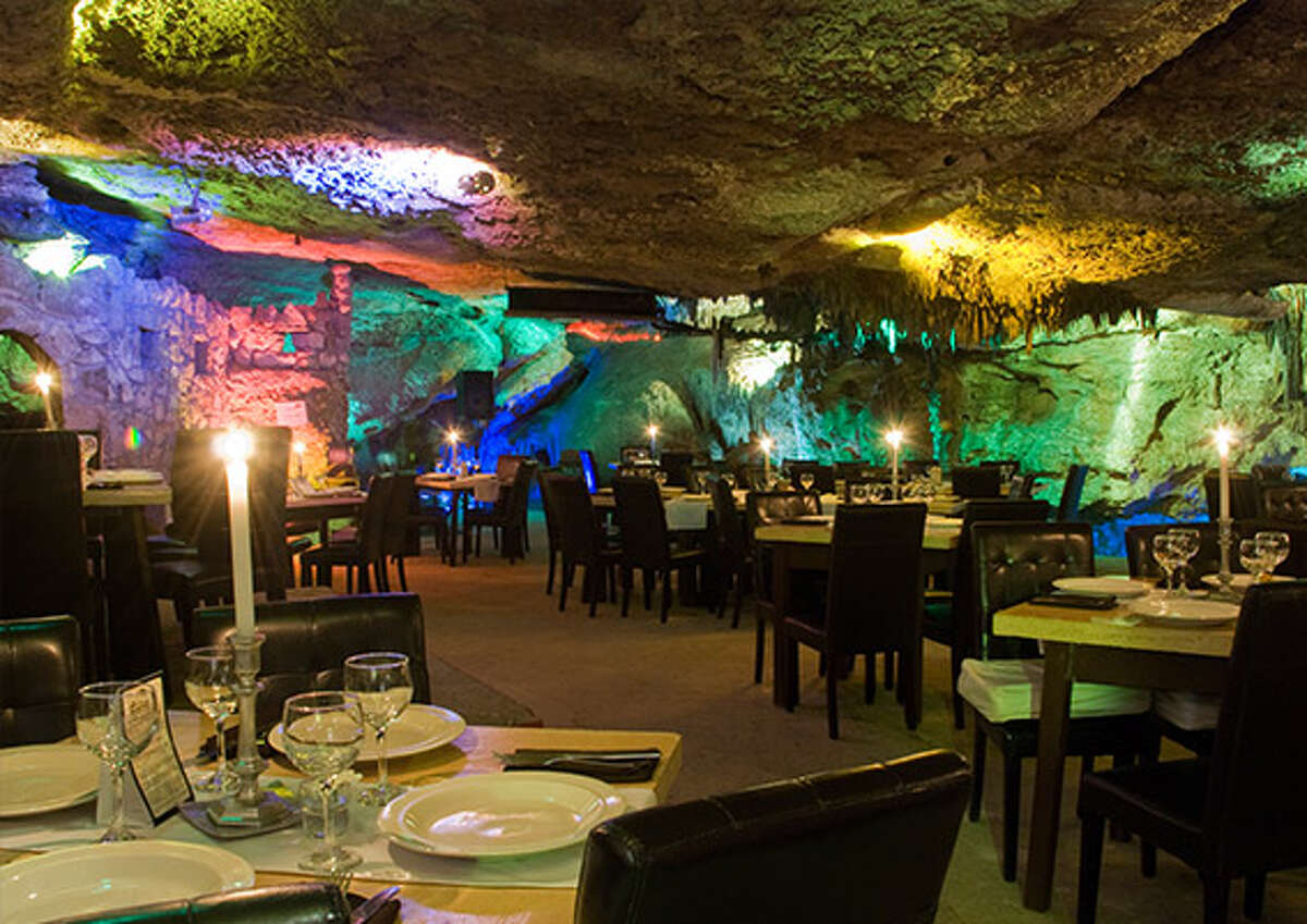 Mexico's beautiful restaurant, bar inside of a cave on the Yucatán