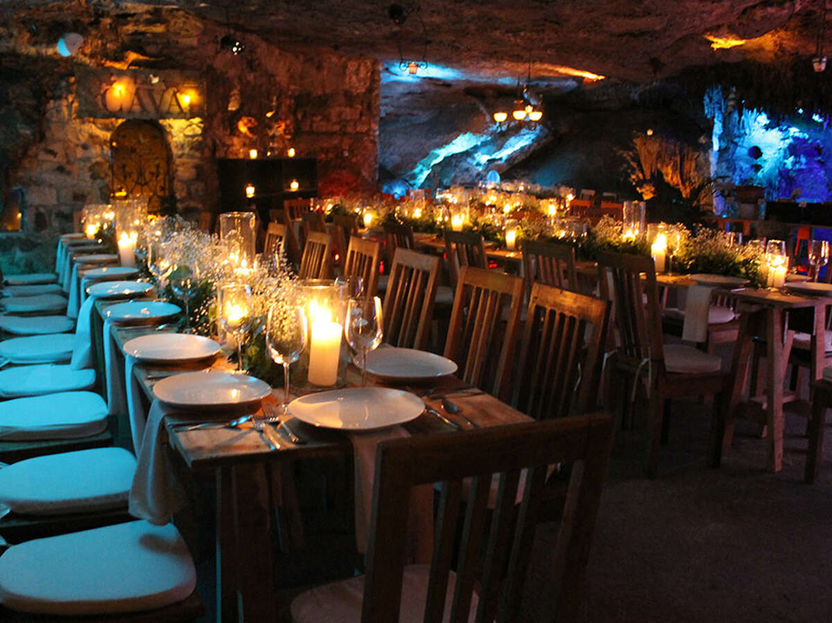 Mexico's beautiful restaurant, bar inside of a cave on the Yucatán