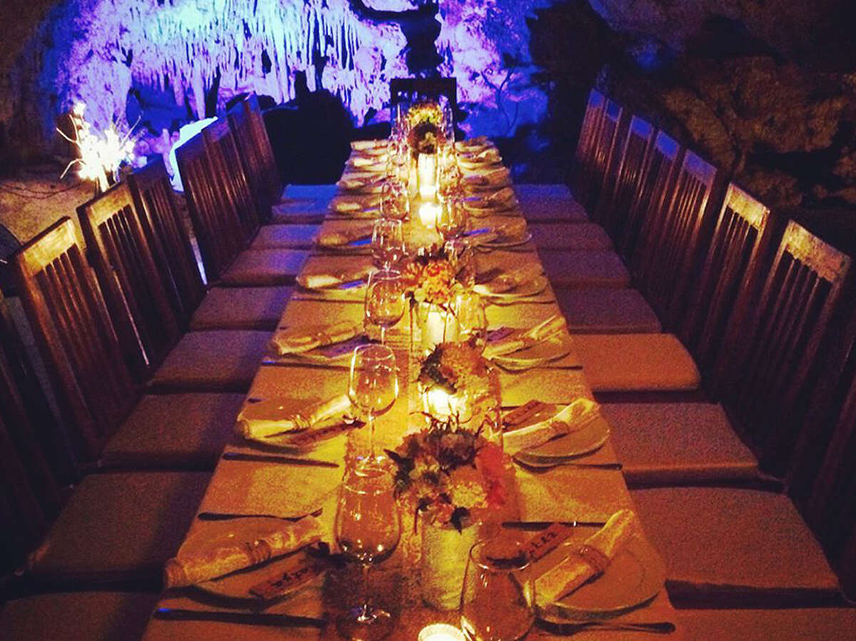 Mexico's beautiful restaurant, bar inside of a cave on the Yucatán