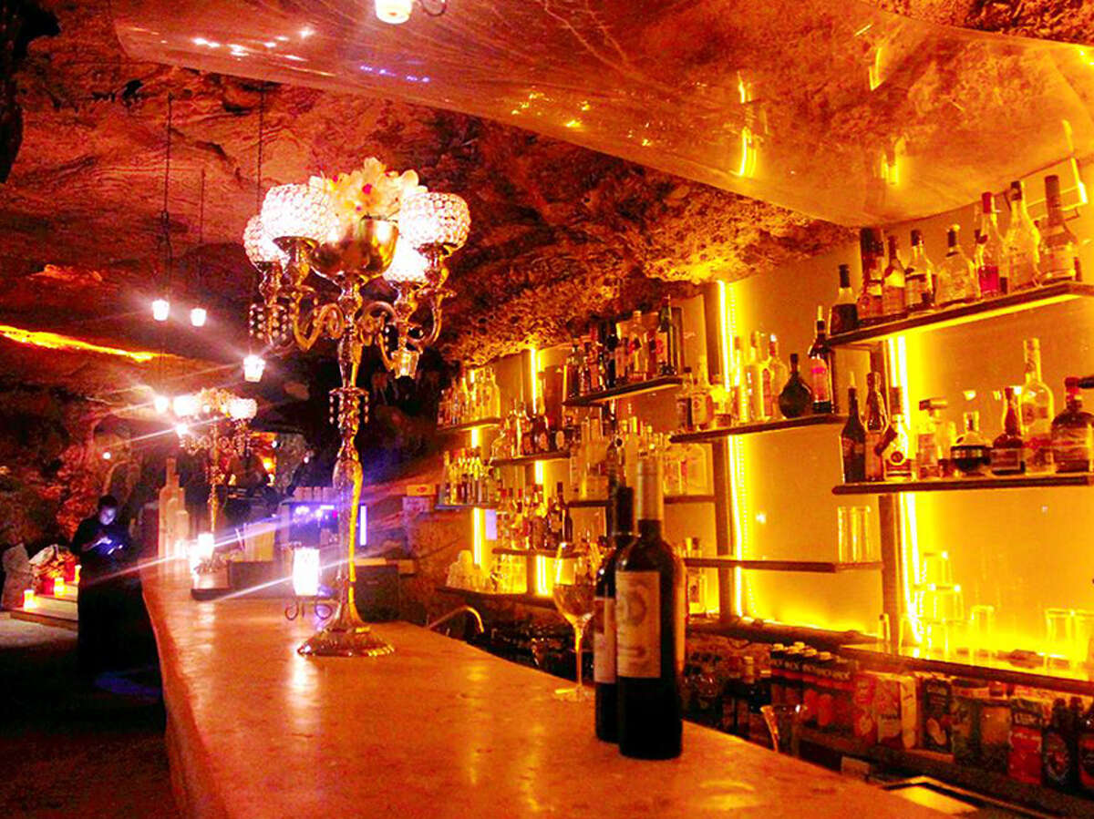 Mexico's beautiful restaurant, bar inside of a cave on the Yucatán