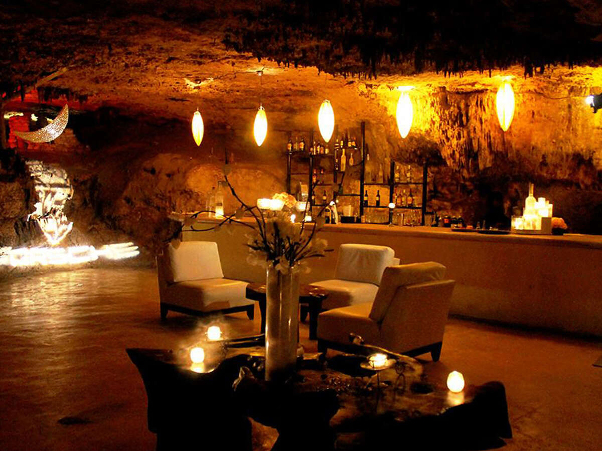 Mexico's beautiful restaurant, bar inside of a cave on the Yucatán