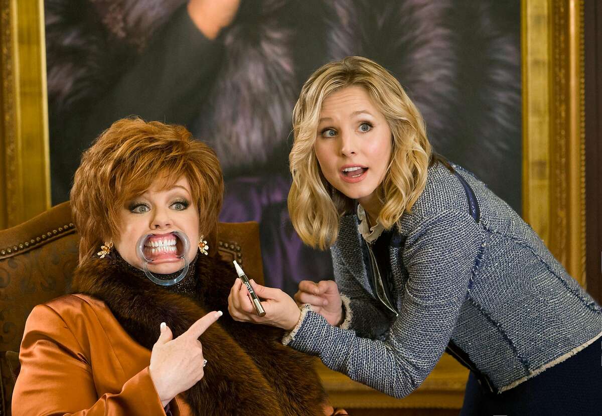 This image released by Universal Studios shows Melissa McCarthy, left, and Kristen Bell in a scene from, "The Boss." (Hopper Stone/Universal Studios via AP)