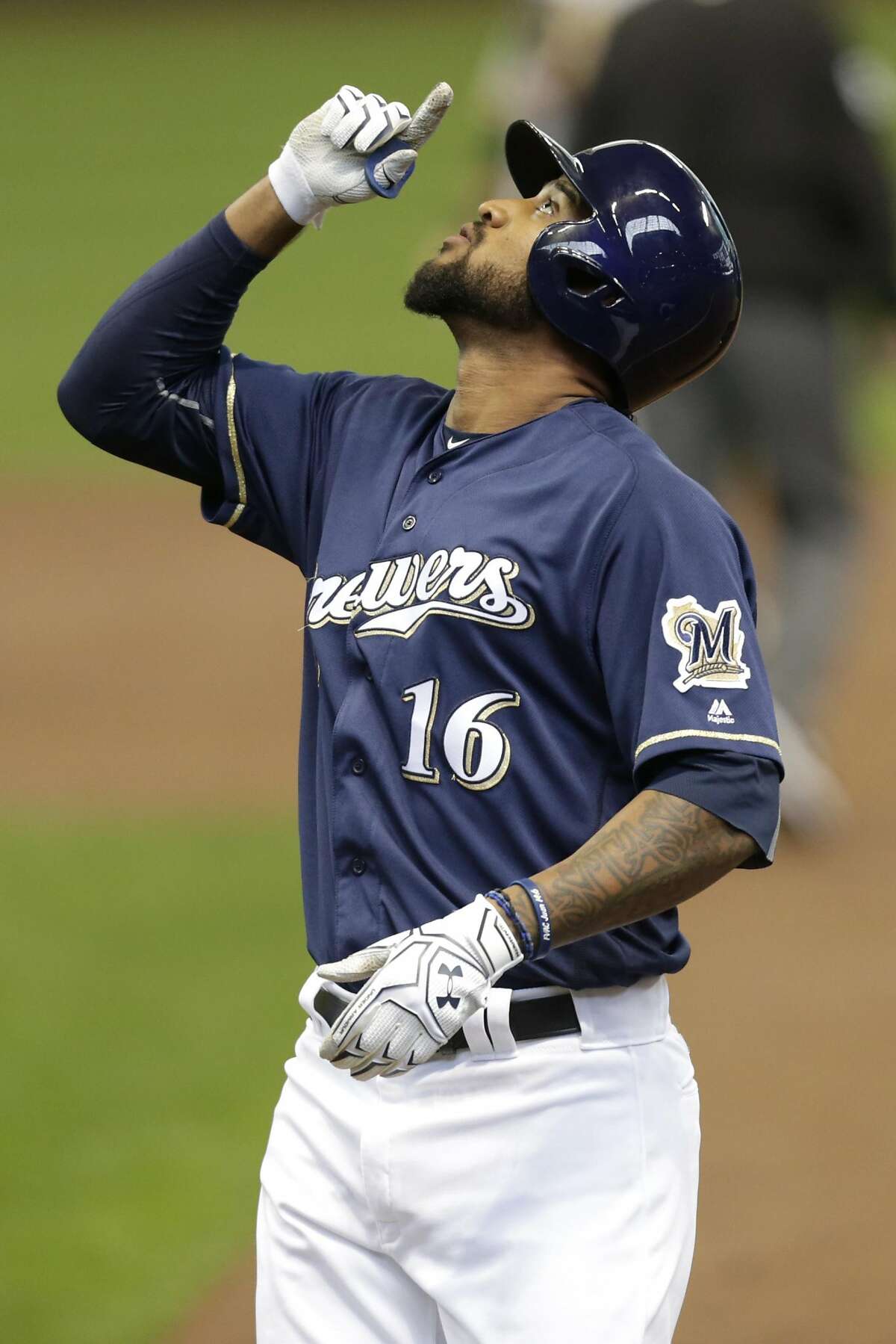 The Brewers have let teams know they would move young, potent right fielder Domingo Santana.