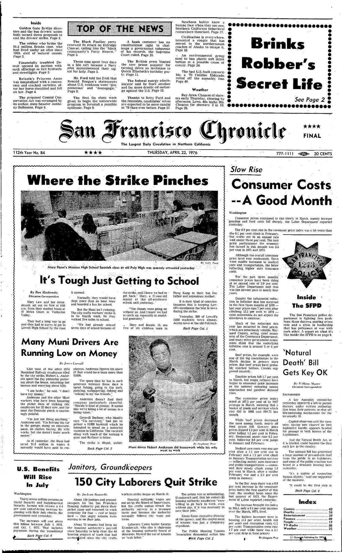 Chronicle Covers: Day 22 Of The Brutal 38-day City Strike