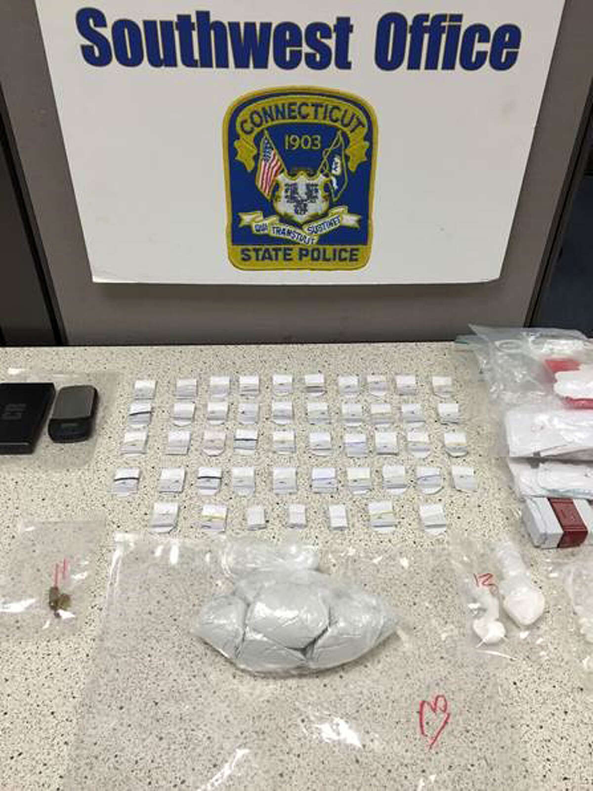 An investigation into a suspected major seller of heroin in the area resulted Thursday, April 7, 2016, in the seizure of more than 400 bags of heroin and three arrests.
