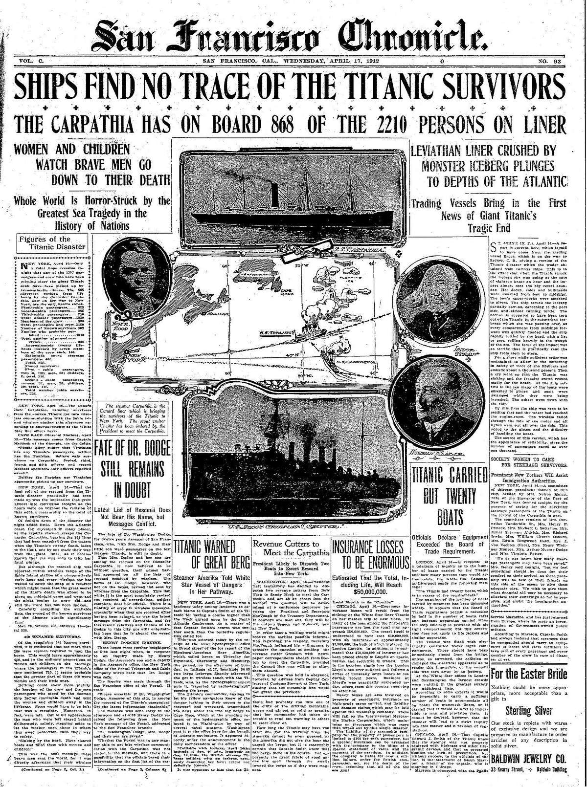 Chronicle Covers: Totality of Titanic tragedy starts to set in